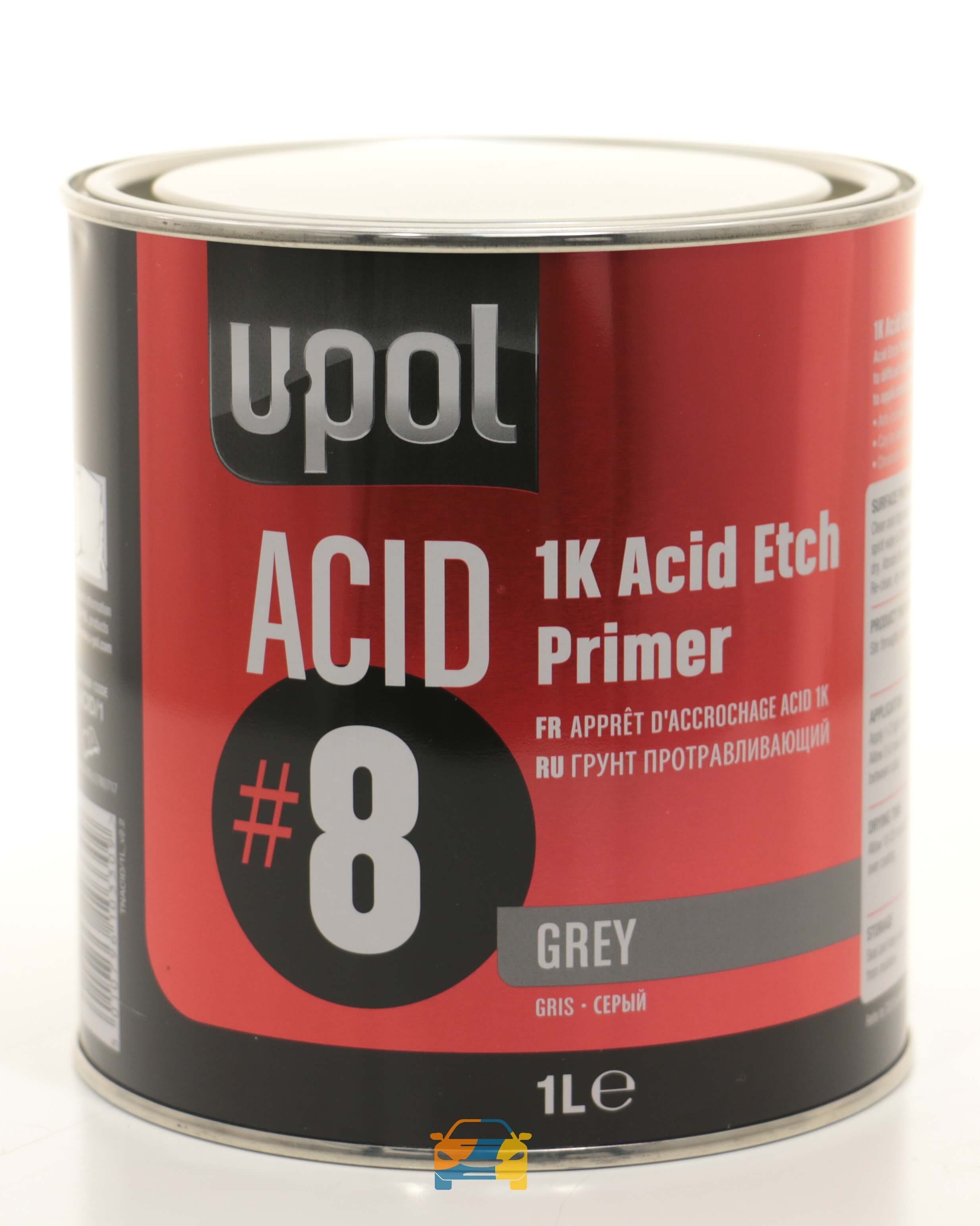 U-pol 8 acid грунт протравливающий (1л). U-pol weld2 грунт спрей провариваемый с медью 450 мл. Грунт протравливающий u-pol. U pol грунт выравниватель серый аэрозоль. Грунт изолятор u pol.