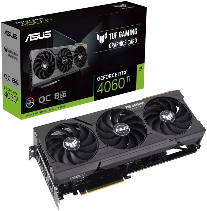 ASUS Видеокарта GeForce RTX 4060 Ti 8 ГБ (TUF 90YV0J50-M0NA00)