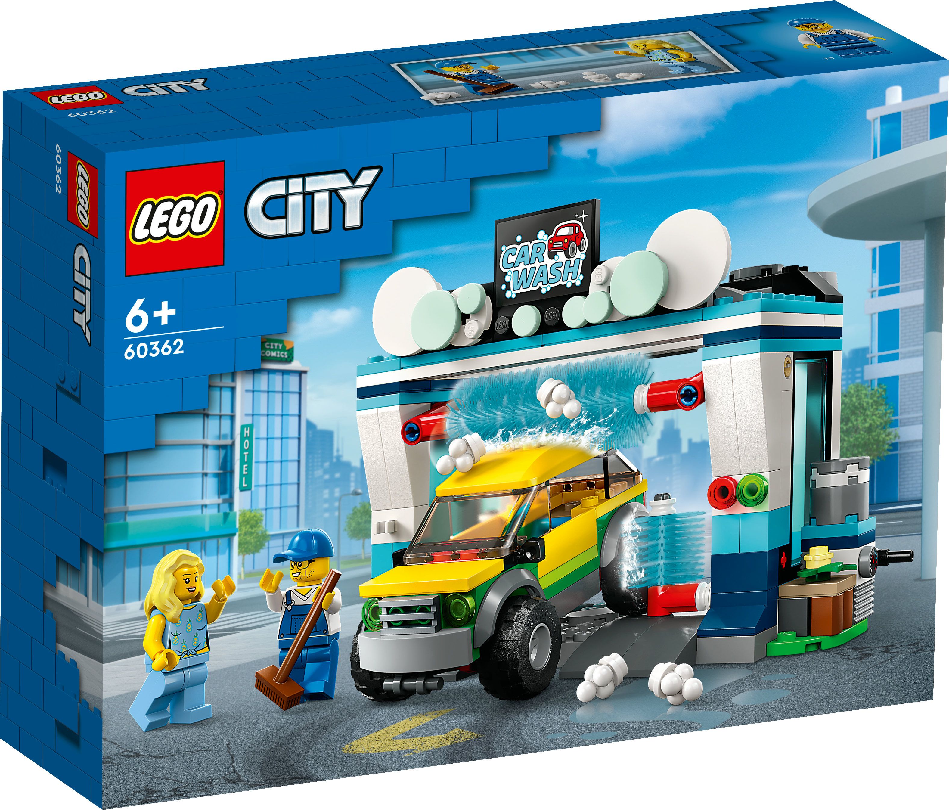 Конструктор LEGO City Автомойка, 243 детали, 6+, 60362 - купить с доставкой  по выгодным ценам в интернет-магазине OZON (1040140037)