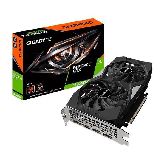 GigabyteВидеокартаGeForceGTX1660SUPERGIGABYTEGeForceGTX1660SUPER6ГБ(GV-N166SOC-6GD1.0),LHR