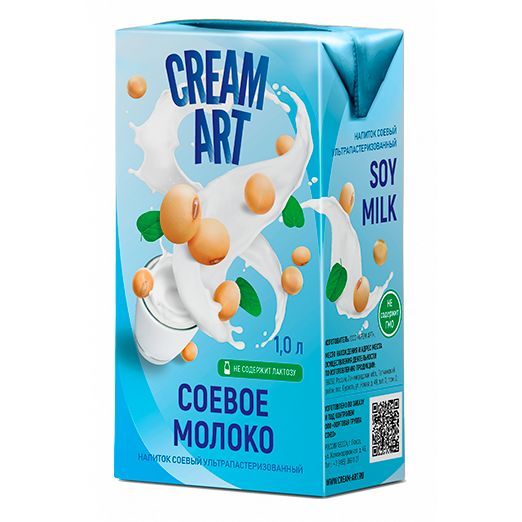 РастительноемолокоCREAMARTсоевое,6штпо1000мл