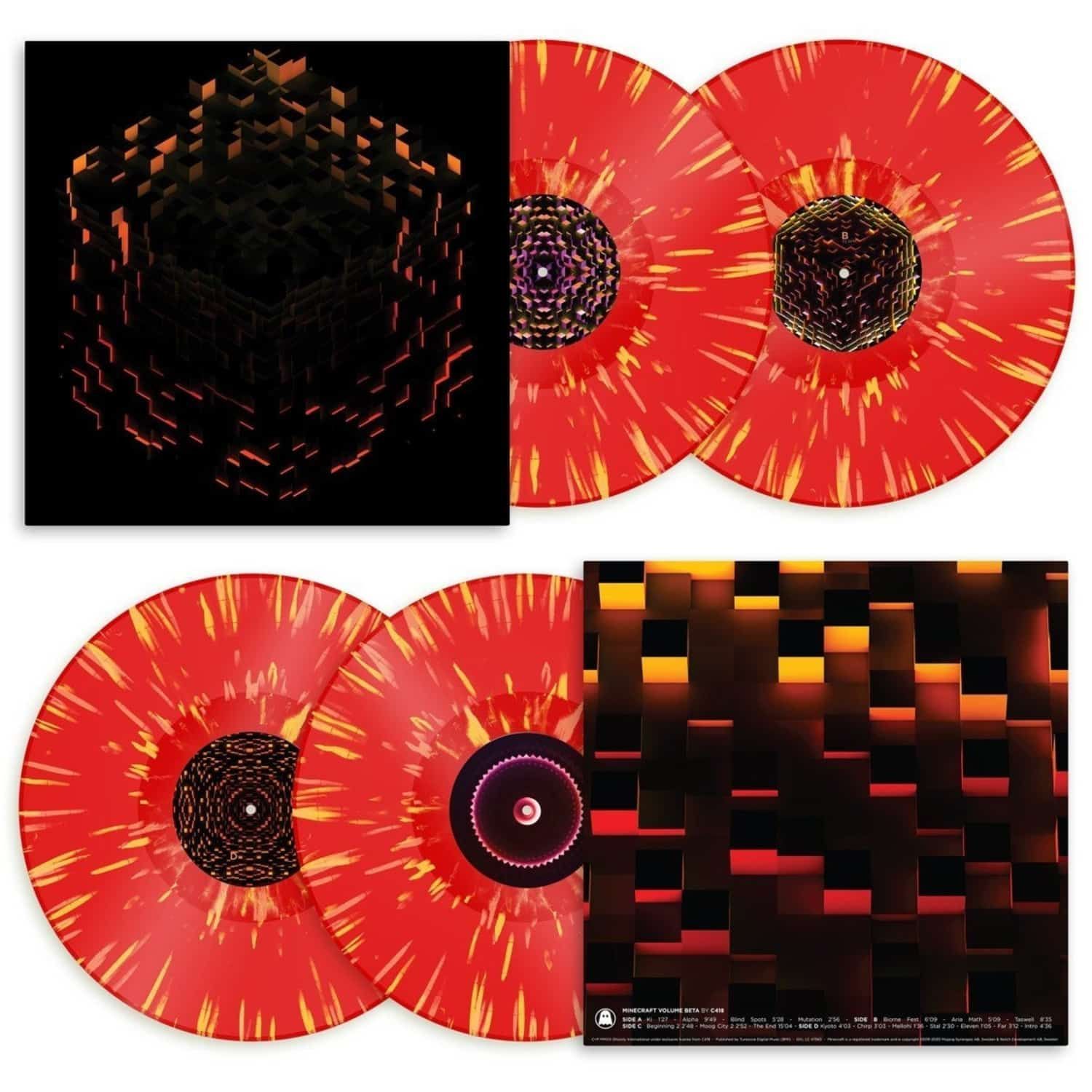 C418 Minecraft Volume Beta LTD Fire Coloured 2LP Виниловая пластинка