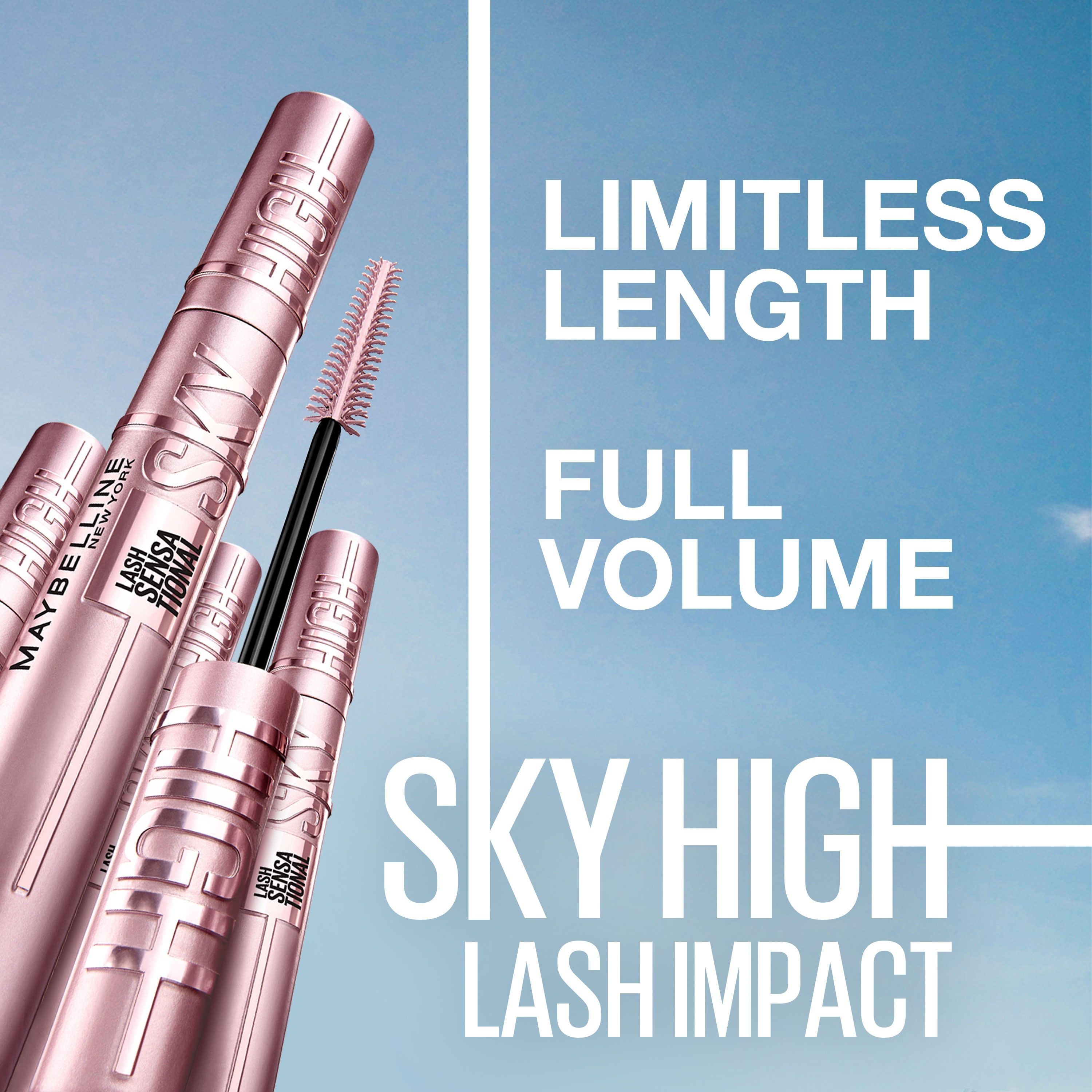 Sky high туш. Тушь мейбелин Скай Хай. Maybelline тушь Lash Sensational Sky High. Maybelline New York тушь Sky High. Maybelline New York тушь для ресниц удлиняющая "Lash Sensational. Sky High".