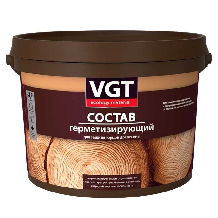 Состав герметизирующий для торцов древесины VGT  (0,9кг)