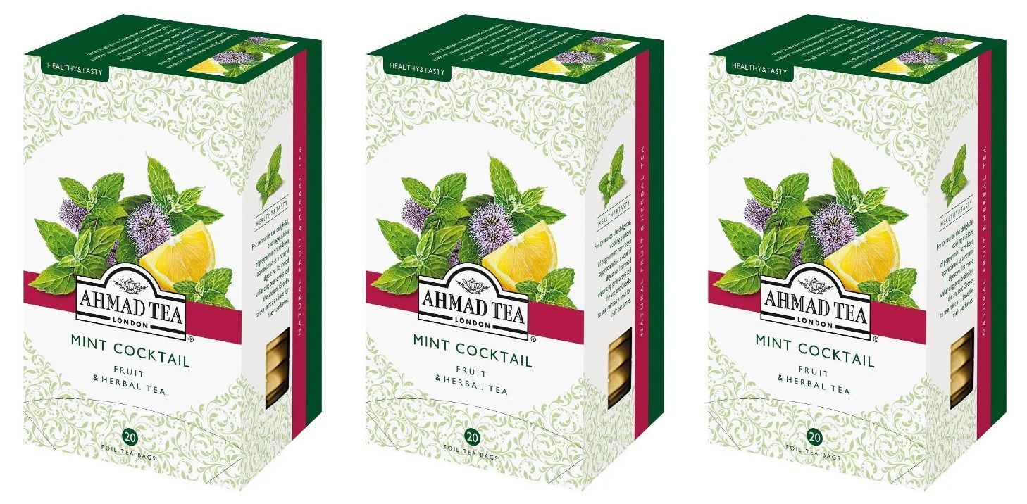 Чай Ахмад с мятой. Ahmad Tea Mint Cocktail. Ahmad Tea мятный чай. Чай Ахмад с мятой и мелиссой.