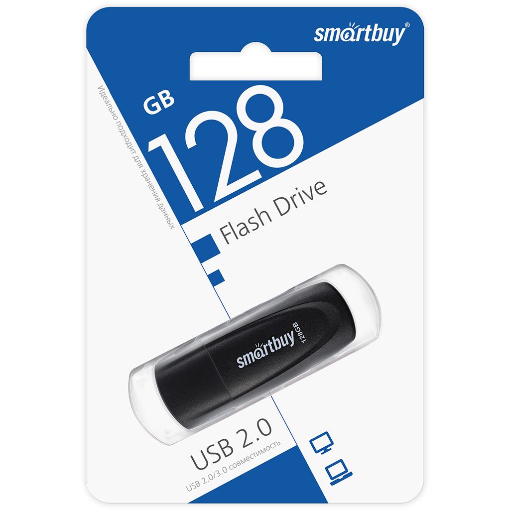 SmartBuy USB-флеш-накопитель Scout 128 ГБ, черный