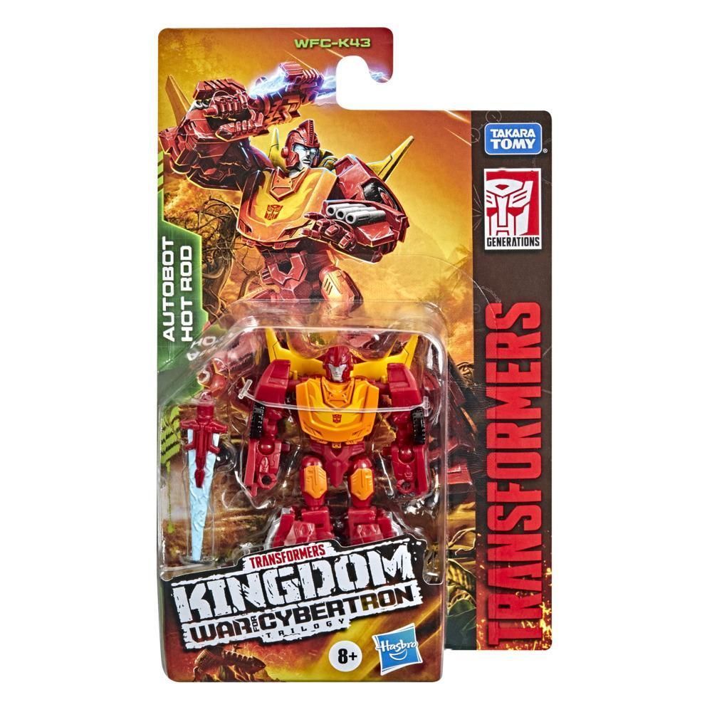 Трансформеры игрушки Hasbro Transformers Kingdom War For Cybertron Trilogy  WFC-K43 Autobot Hot Rod 10cm F5679 - купить с доставкой по выгодным ценам в  интернет-магазине OZON (1578848249)