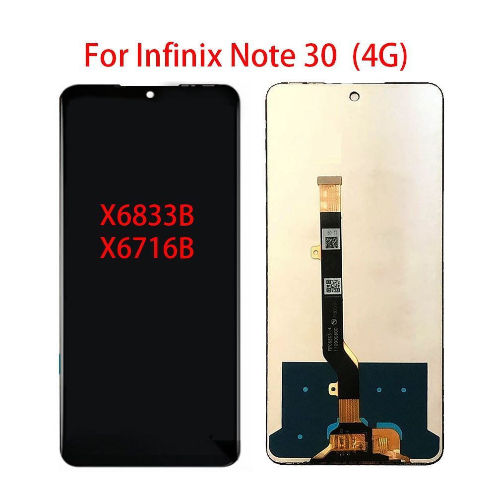 ДисплейнаInfinixNote304GX6833B,X6716BвсборестачскриномЧерны