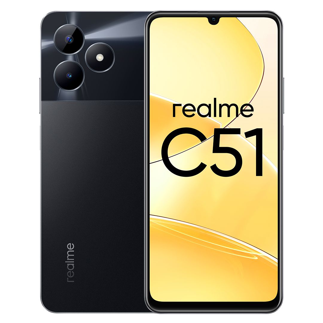 Смартфон realme C51 6/256 - купить по выгодной цене в интернет-магазине  OZON (1498700715)