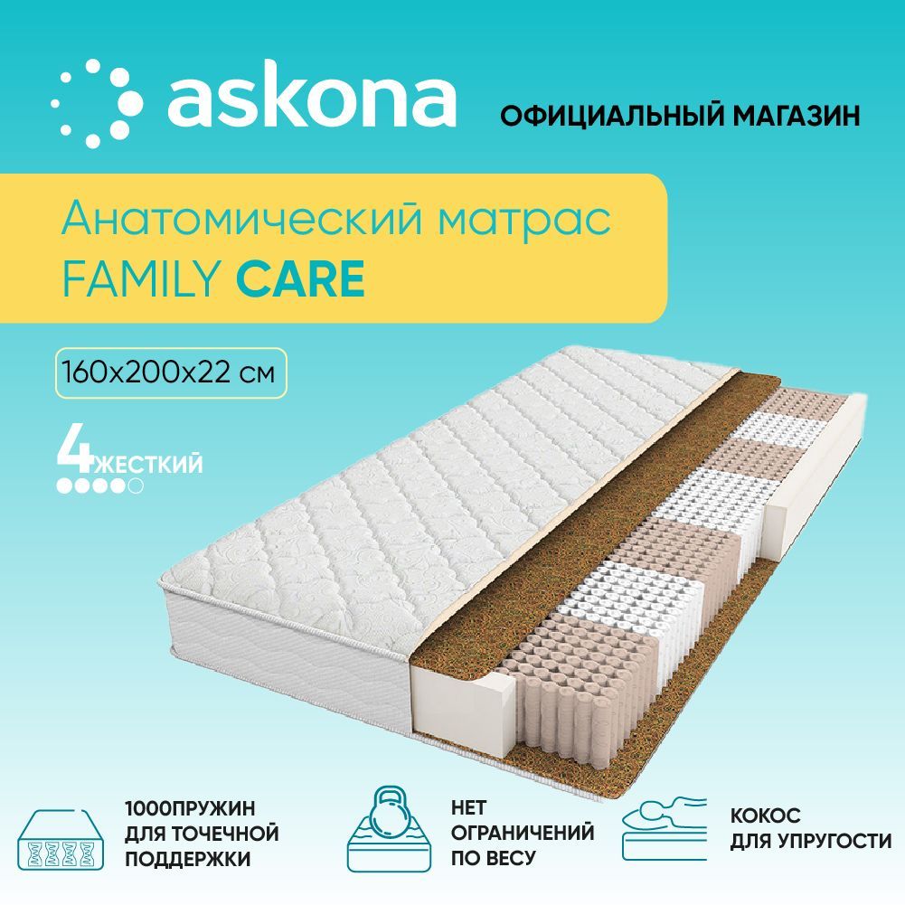 Аскона матрасы 160х200 анатомические. Family Care матрас Аскона 180*200. Аскона Family Care 160x200. Ascona Family Care 160 200. Матрас Family Care 160.