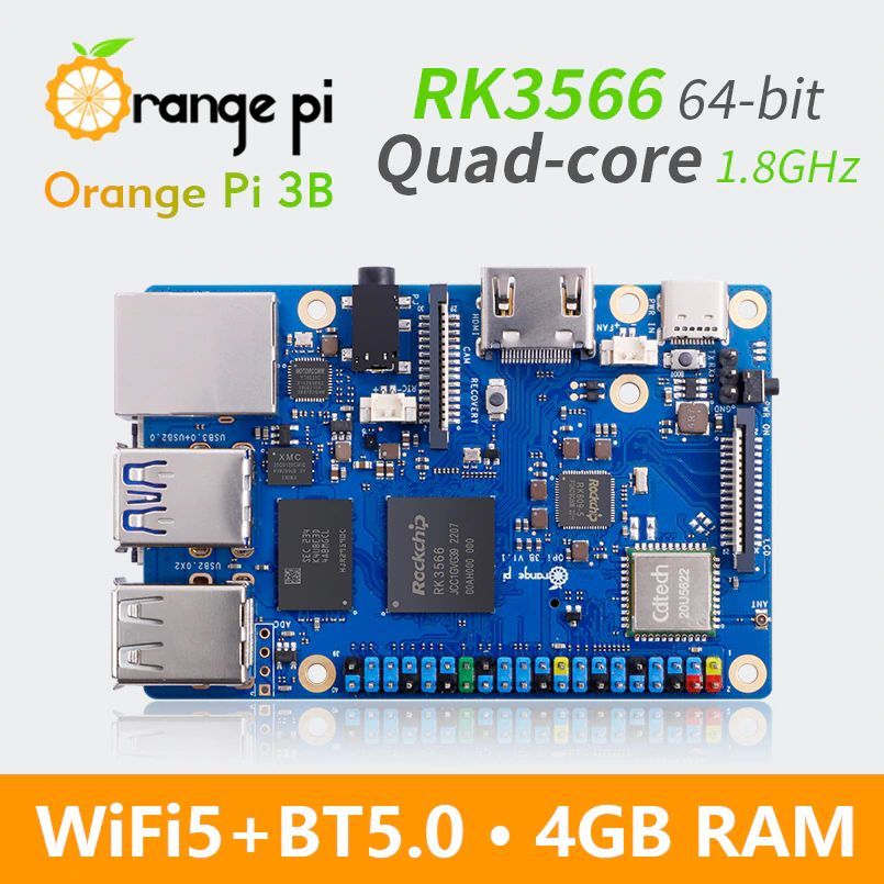 Orange Pi 3B 4GB / микрокомпьютер орандж пай 3б 4гб - version 2.1