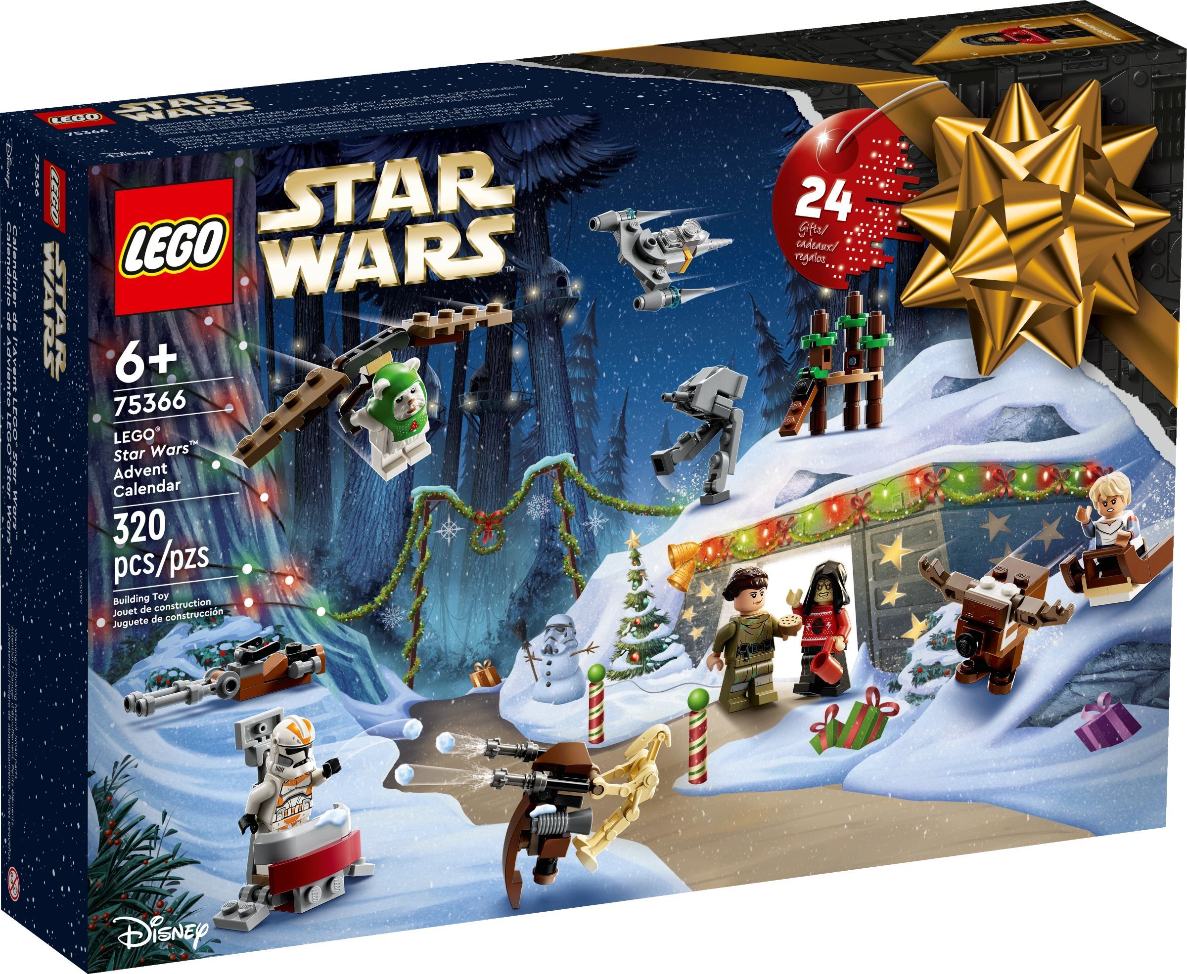 Конструктор LEGO Star Wars Адвент-календарь Star Wars, 320 деталей, 6 +,  Лего 75366