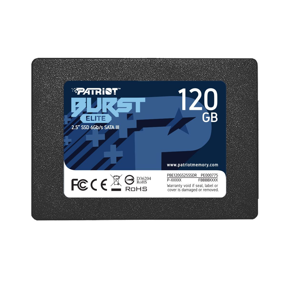 Patriot Memory 120 ГБ Внутренний SSD-диск BURST ELITE PBE120GS25SSDR (PBE120GS25SSDR)