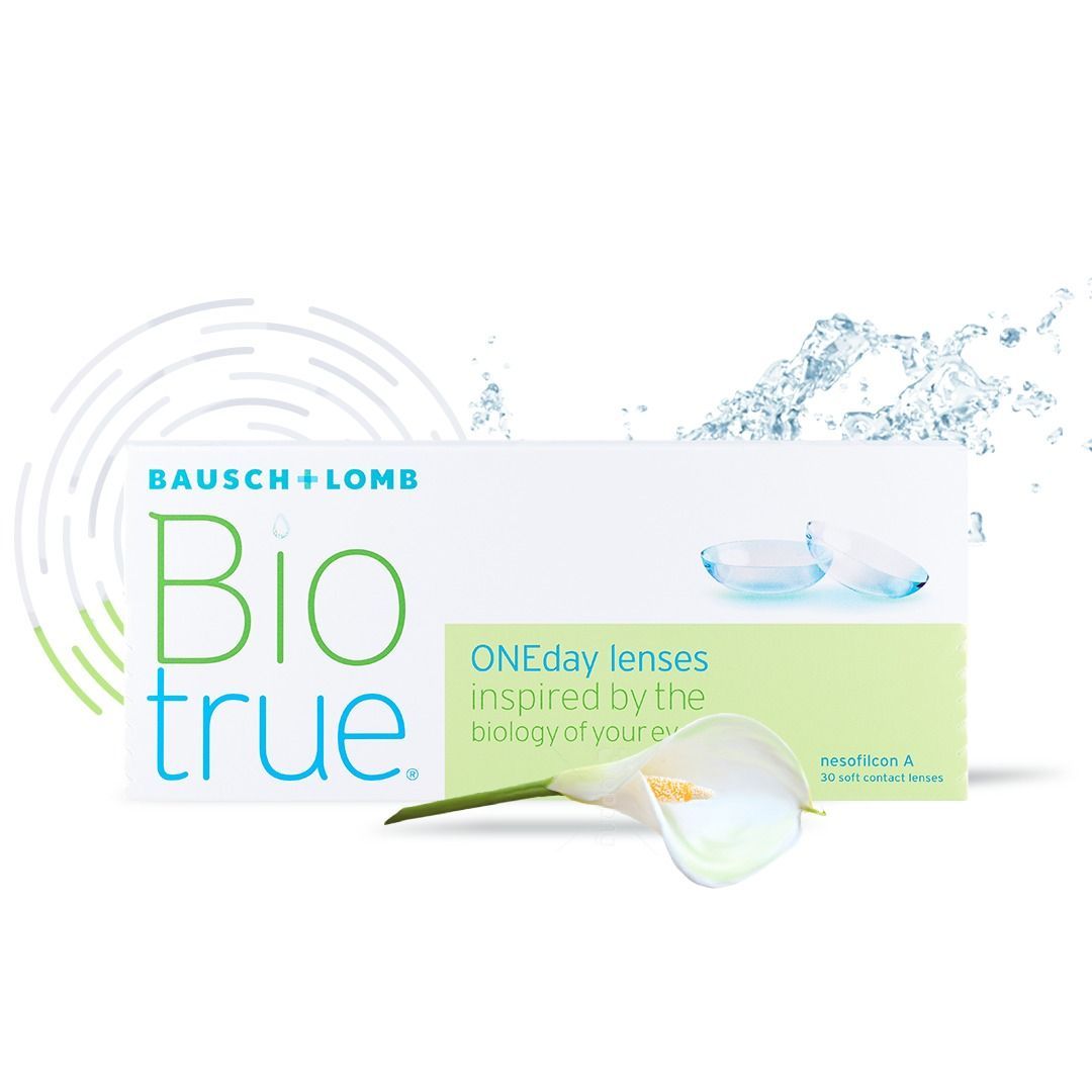 Однодневные контактные линзы Biotrue ONEday, 30 шт. R: 8.6, D: -5.75