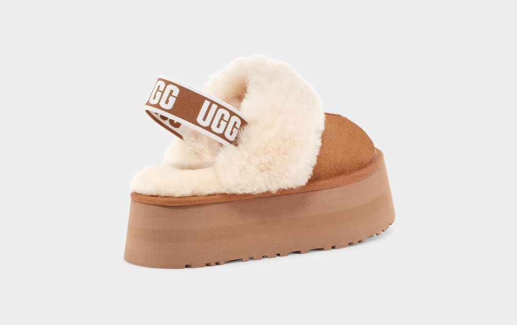 Угги на платформе. Сабо Funkette UGG. UGG Funkette подошва. UGG women’s Funkette Black. Угги с открытой пяткой.