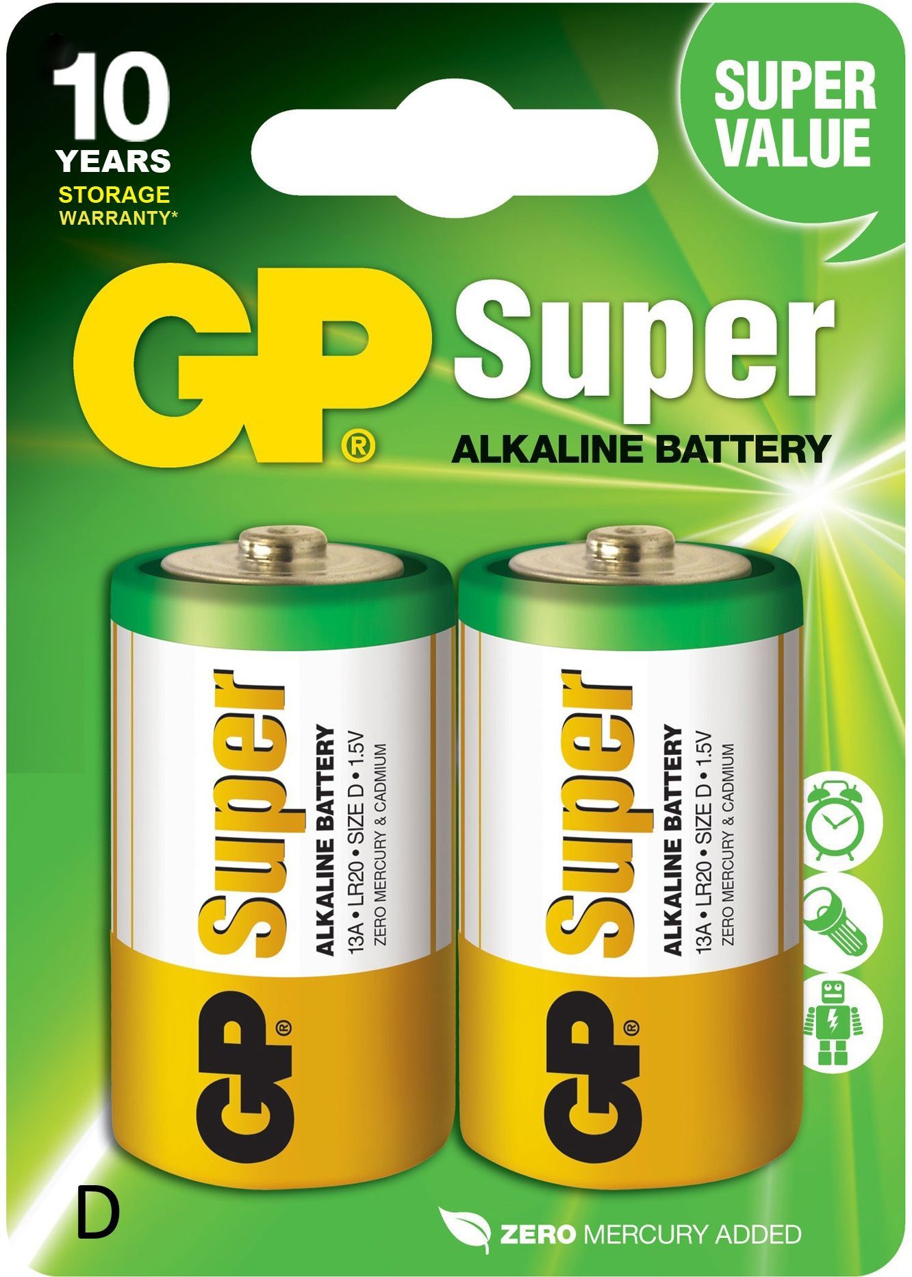 БатарейкаGPLR20/DSUPERAlkaline-2шт.