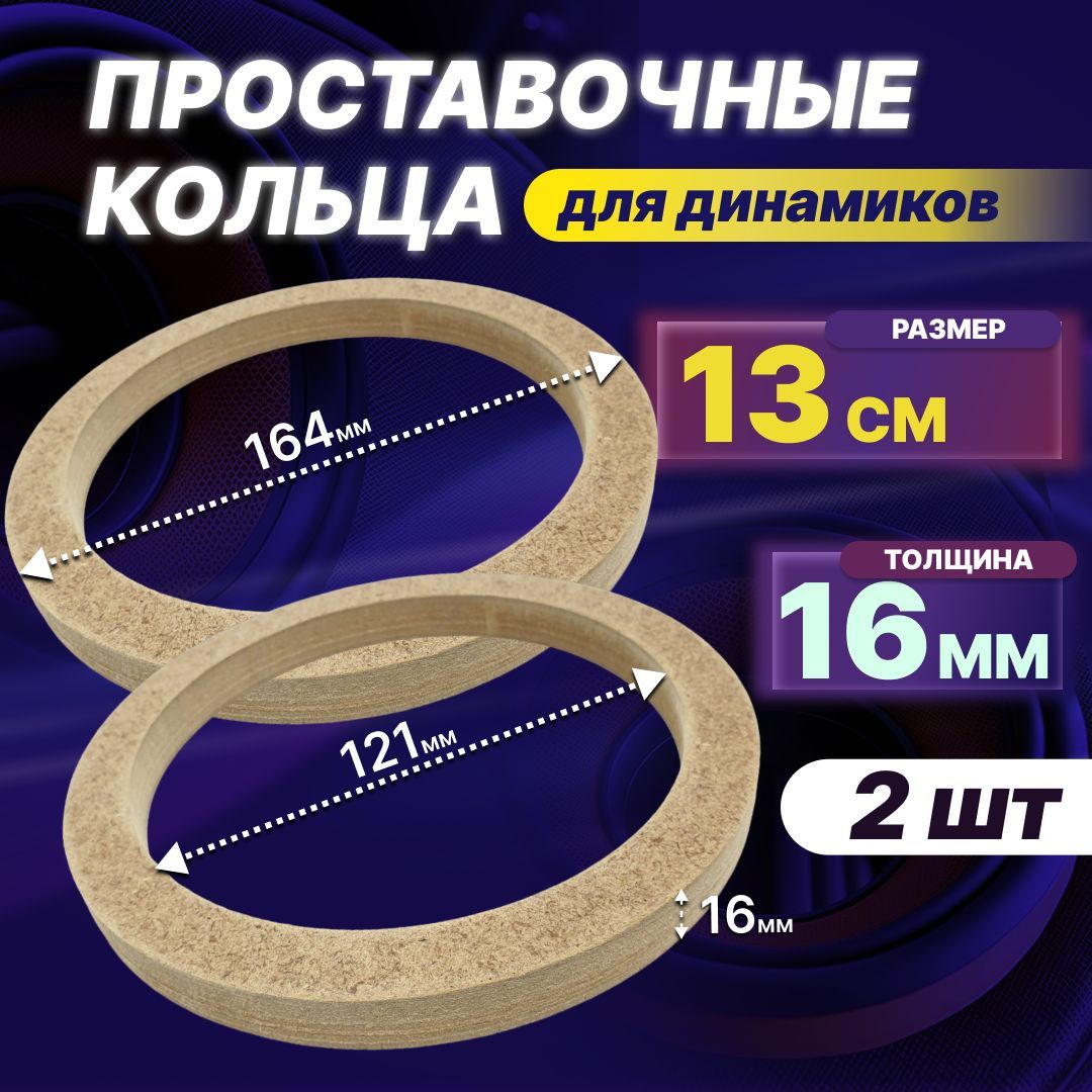Проставочные кольца под динамики 16,5 см Ф18.16-1