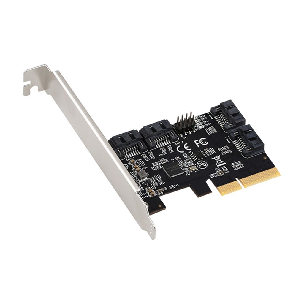 Плата расширения sata pci e. Плата расширения PCIE-SATA. 4-Портовая карта расширения SATA 3.