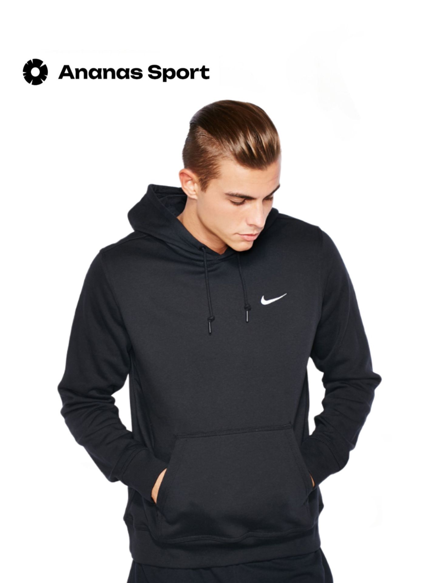 Nike club outlet hoodie swoosh