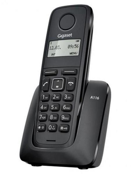 Радиотелефон DECT Gigaset A116 черный