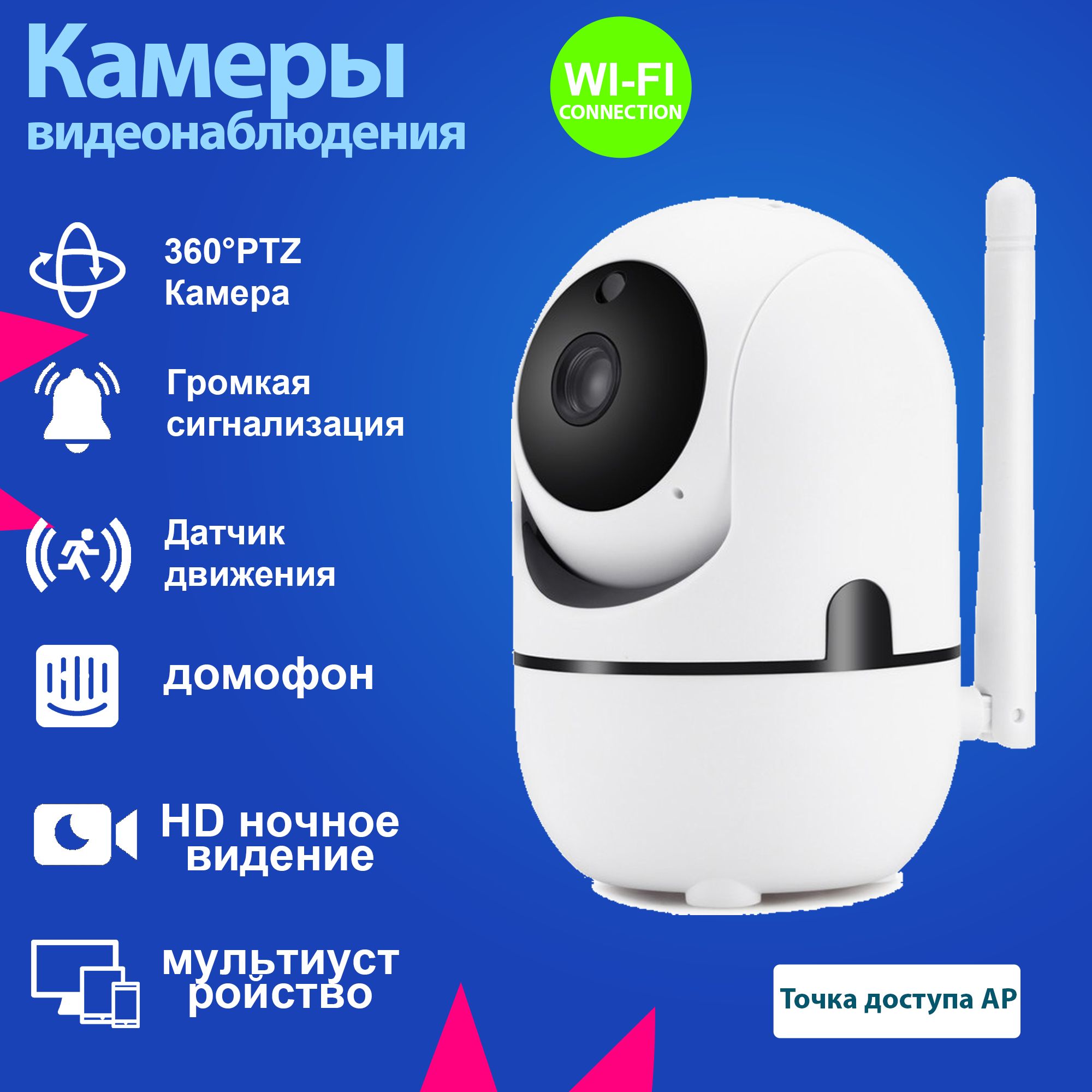 Камера видеонаблюдения Amyzavls YCC365PLUS 1080P - купить по низким ценам в  интернет-магазине OZON (1249907737)