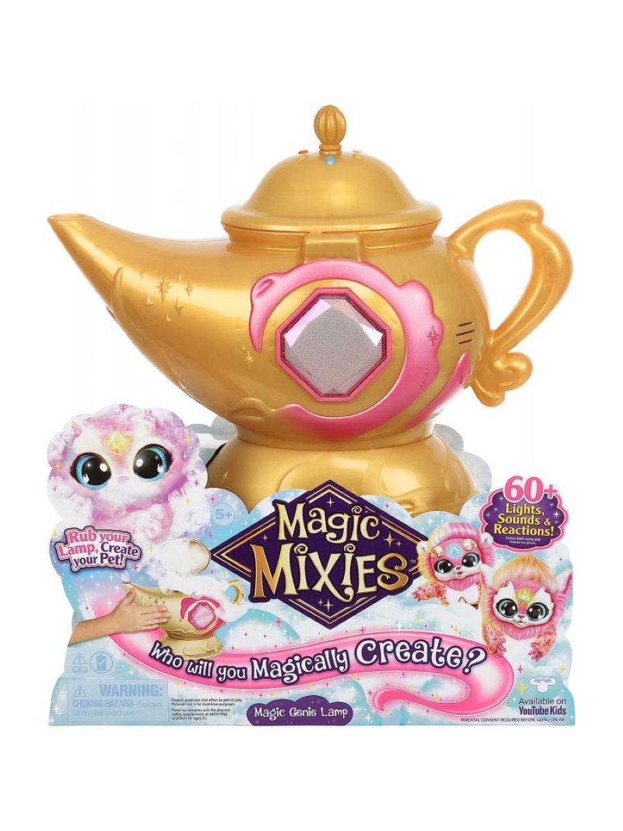 Magic Mixies Magic Lamp Волшебная лампа Джина- Розовая - купить с доставкой  по выгодным ценам в интернет-магазине OZON (1284892275)