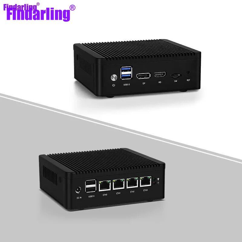 FindarlingМини-ПКAN2J4125(IntelCeleronJ4125,RAM8ГБ,SSD128ГБ,IntelHDGraphics,Linux),черный