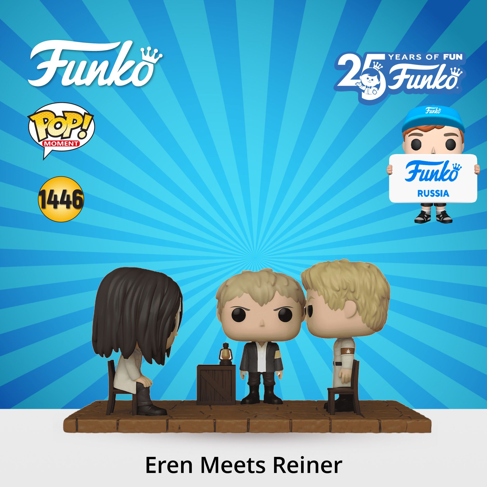 Фигурка Funko POP! Moment Attack on Titan S5 Eren Meets Reiner/ Фанко ПОП  по мотивам аниме Атака Титанов