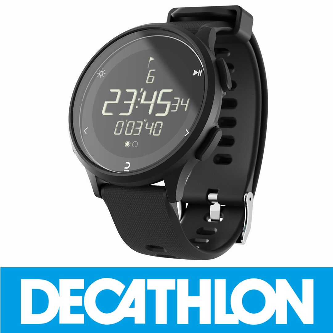 DECATHLONСпортивныечасыW500MS,цветчерный