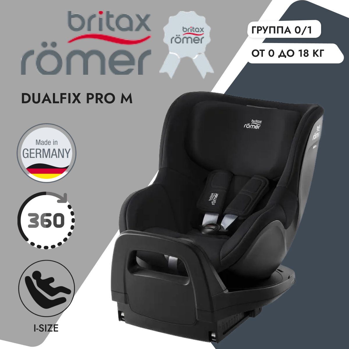 Детское автокресло Britax Romer Dualfix Pro M Space Black