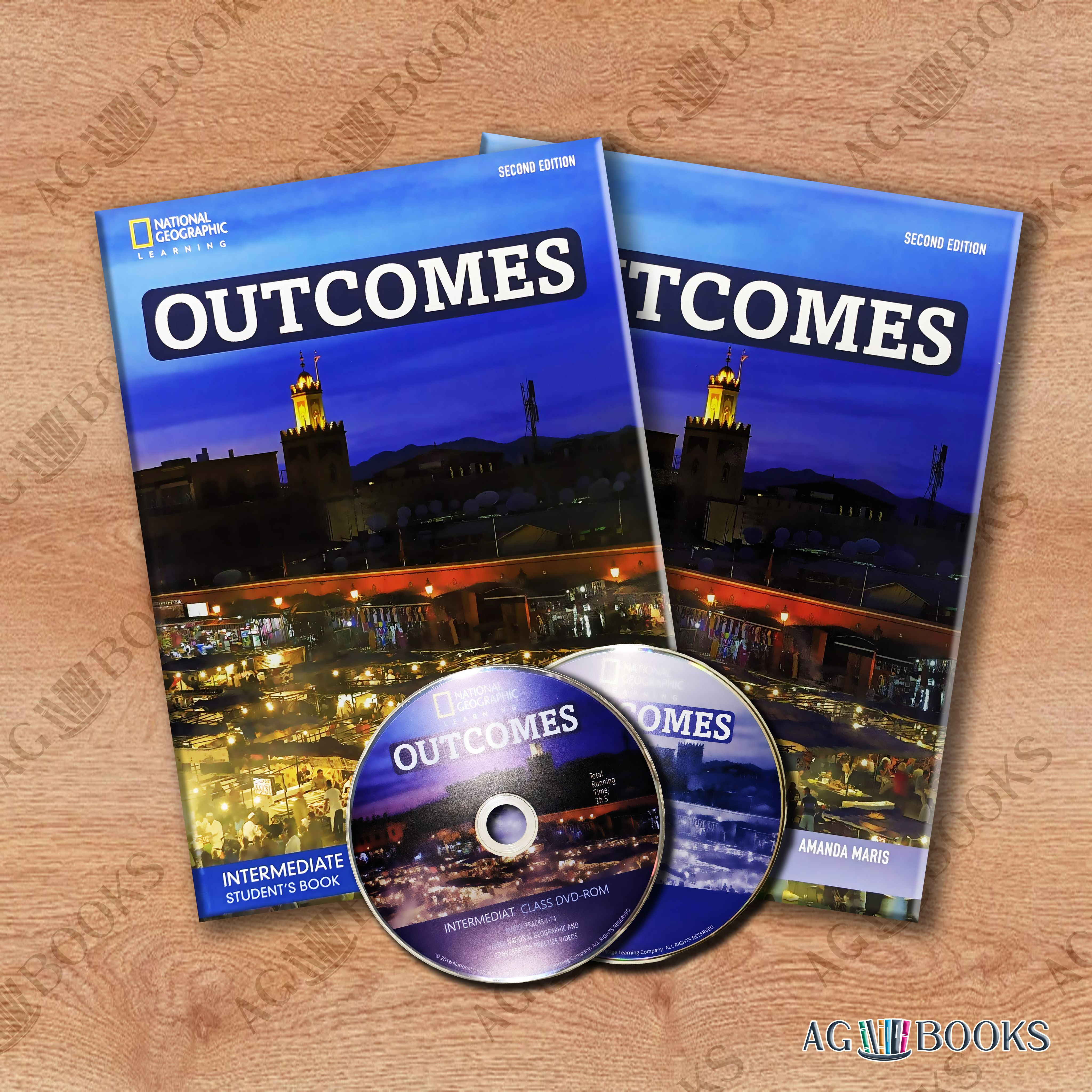 Outcomes Intermediate полный комплект student's book + workbook + DVD + CD