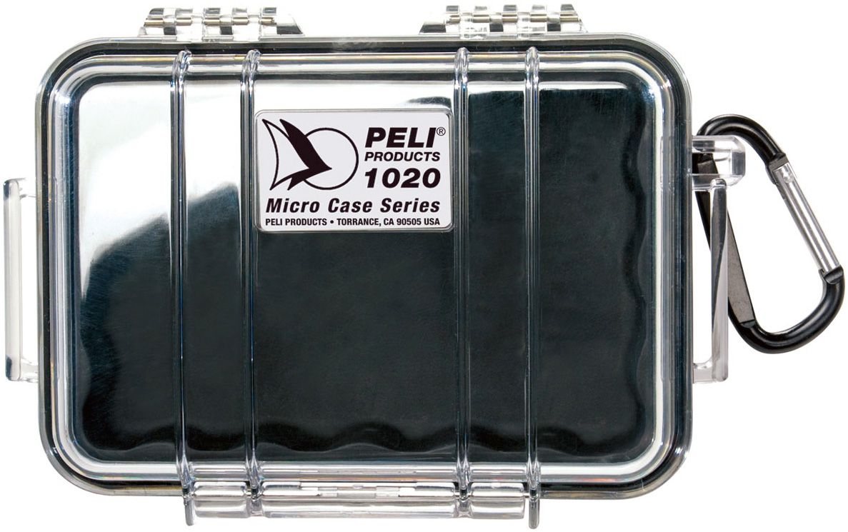 Защитный кейс Peli 1020 Micro прозрачный с черной вставкой