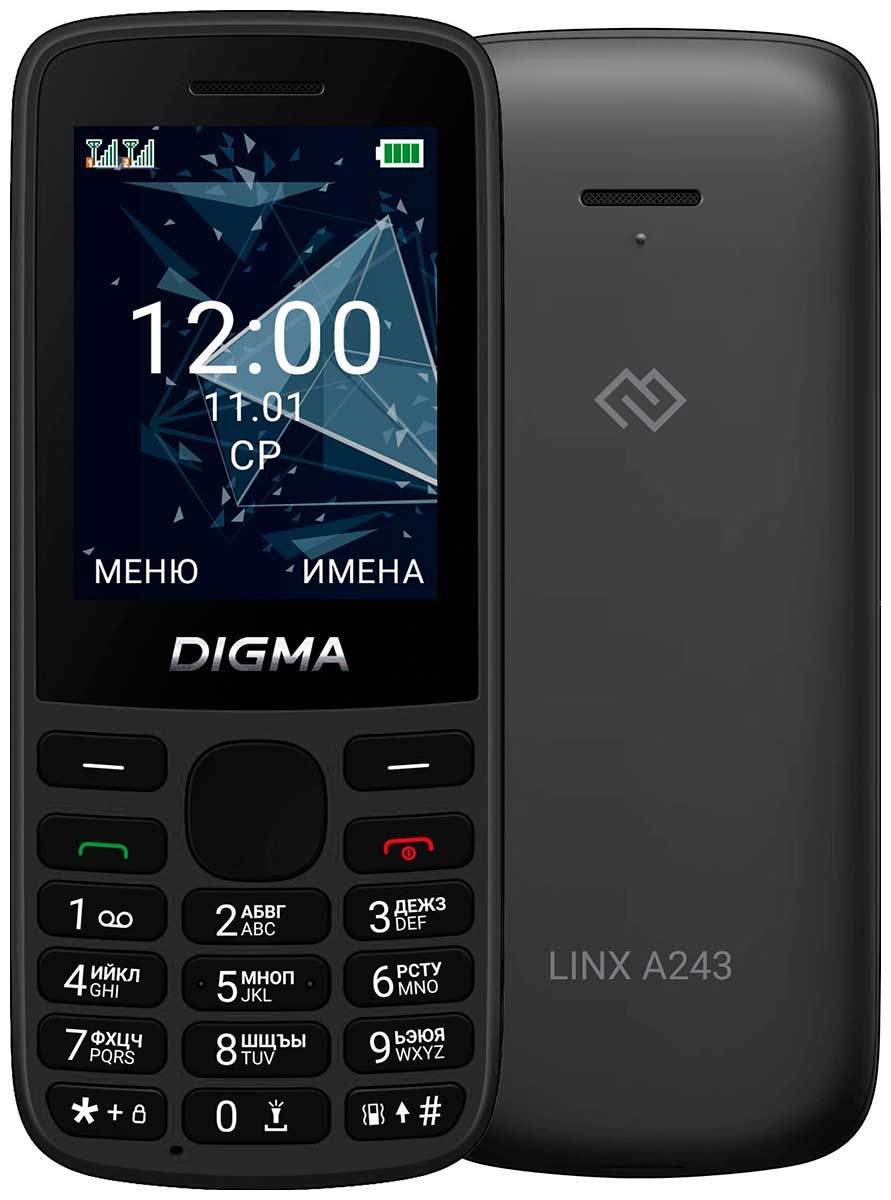 Мобильный телефон Digma Linx A243 черный