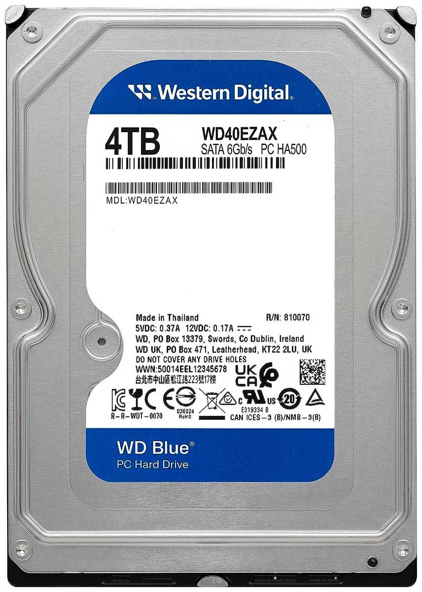 美品！4TB中古HDD★WD40EZRZ [4TB SATA600]★正常082 中古】W.D. WD40EZRZ WD Blue 4TB/5400rpm/64MB/6Gbps【千葉