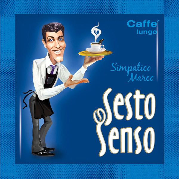 SESTO SENSO / Кофе в чалдах "Simpatico Marco" (чалды, стандарт E.S.E., 44 мм ), 120 шт  #1