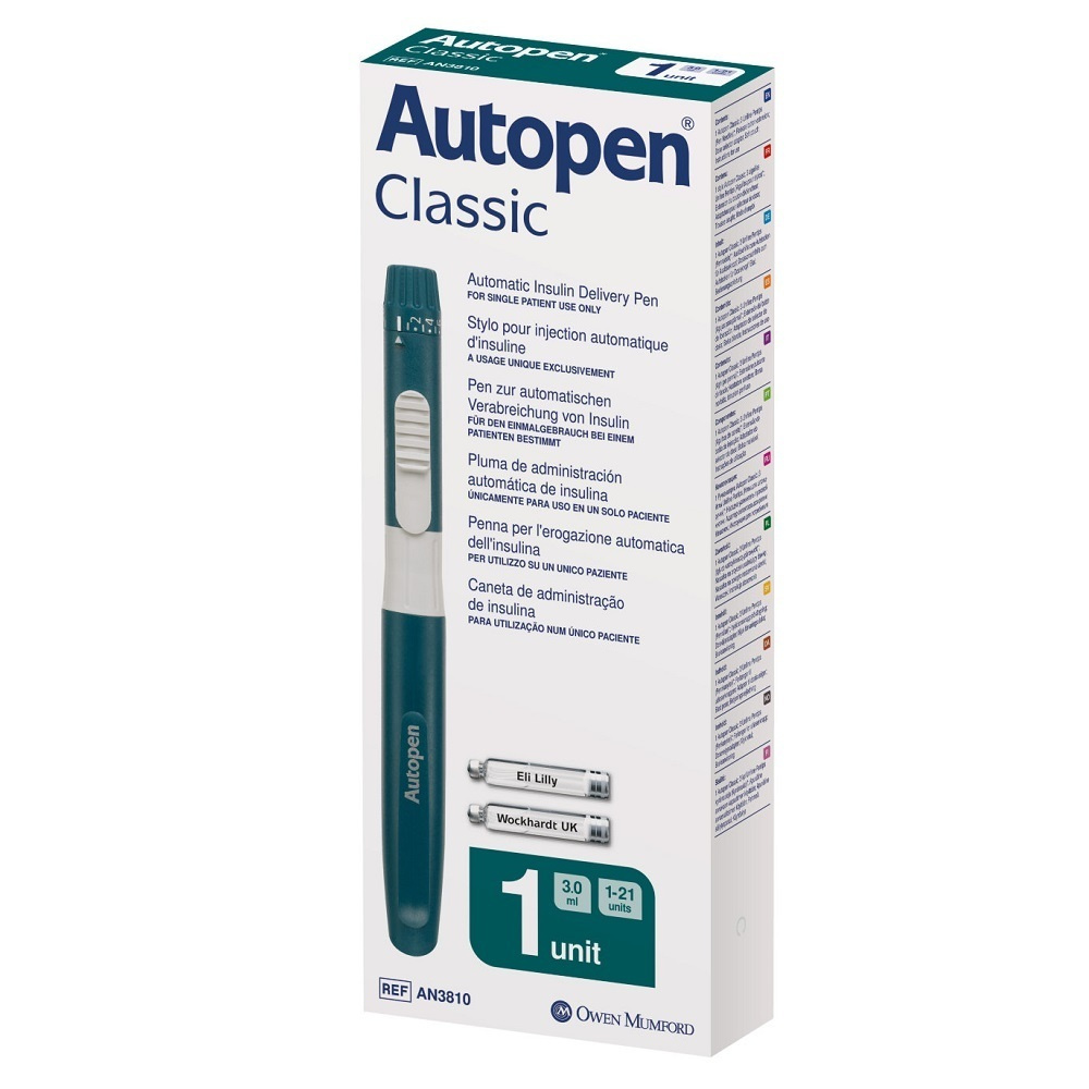 Шприц-ручка Autopen Classic 3ml 1 Unit, пен-инъектор для инъекций инсулина  #1