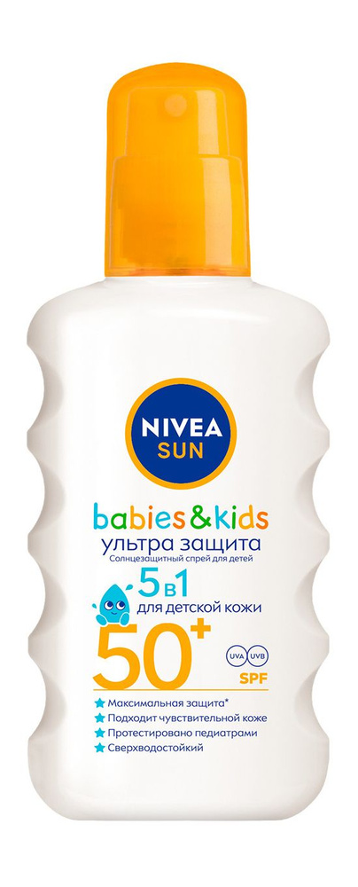 Солнцезащитный спрей для тела / Nivea Sun Kids Ультра Защита солнцезащитный спрей для детей SPF 50  #1