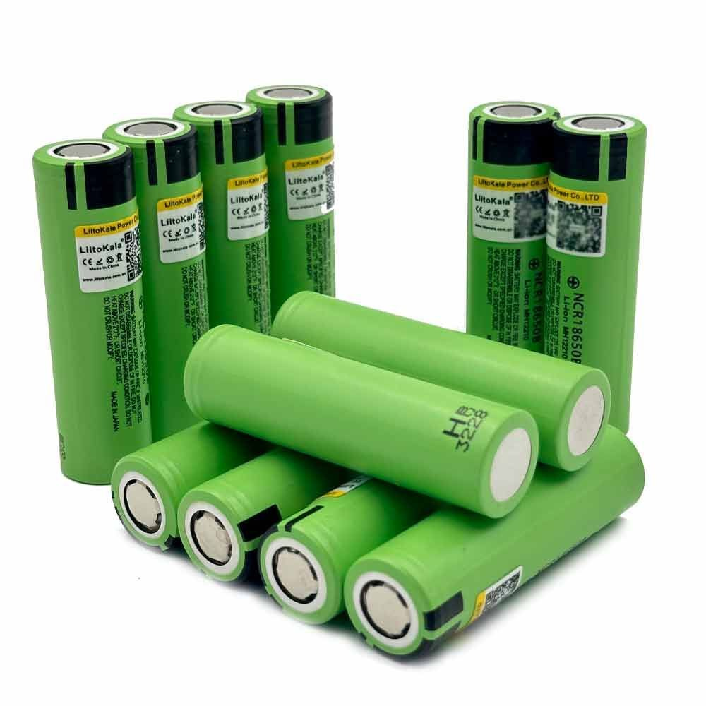 Аккумулятор LiitoKala 18650 Li-ion 3.7В 3400mAh до 10А незащищенный, 12 шт.  #1