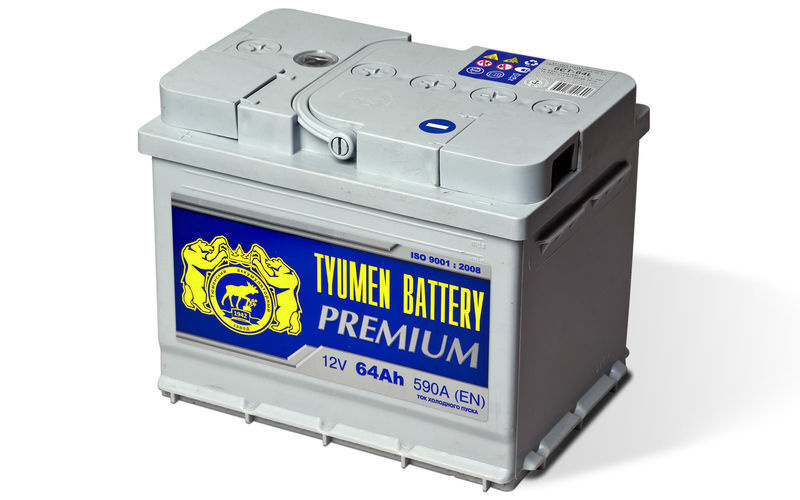 Автомобильный аккумулятор Tyumen Battery Premium 64 Ач прям. пол. 590A .