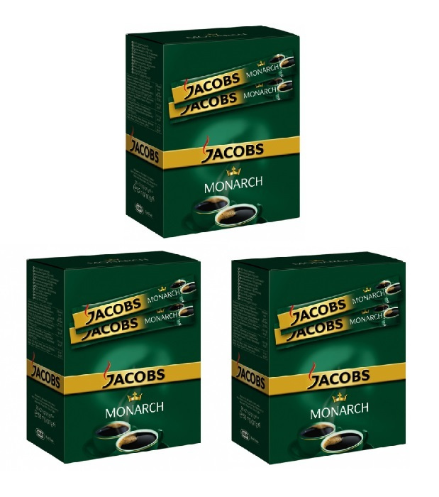 Jacobs Monarch кофе растворимый в пакетиках, 26шт x 3 коробки — купить ...