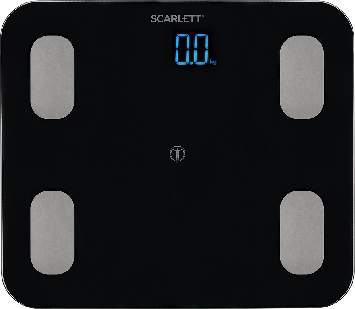 Напольные весы диагностика bluetooth scarlett sc bs33ed46