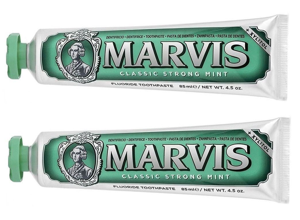 Marvis Комплект зубных паст Classic Strong Mint Классическая Насыщенная Мят...