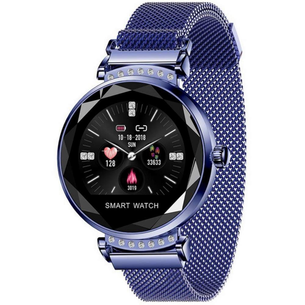 Купить смарт-часы Smart Watch H2 женские (синхронизация сообщений с  отображением текста, уведомления, пульсометр с возможностью непрерывного  мониторинга, измерение давления, шагомер, фитнес трекер, монитор сна,  будильник, секундомер, управление камерой 