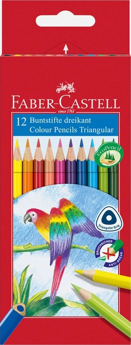 Набор цветных карандашей Faber-Castell Eco с точилкой 12 шт #1