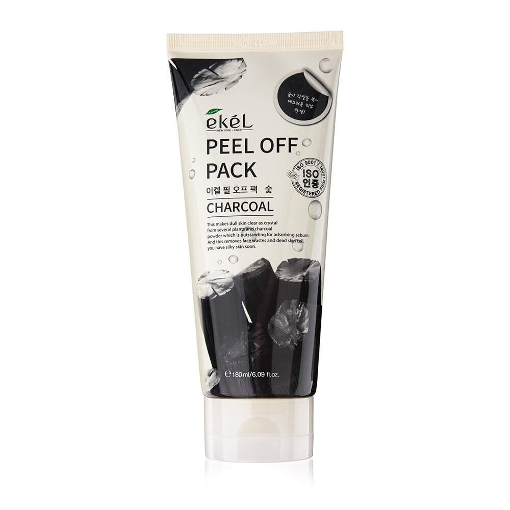 EKEL Маска-пленка с экстрактом древесного угля Peel off pack Charcoal ...