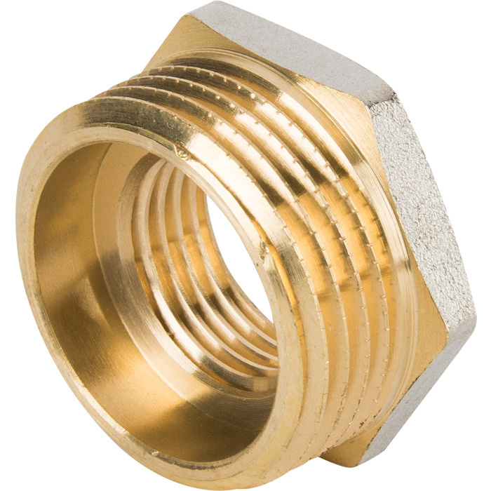 Футорка Equation, наружная-внутренняя резьба, 1x1/2\", никелированная ...