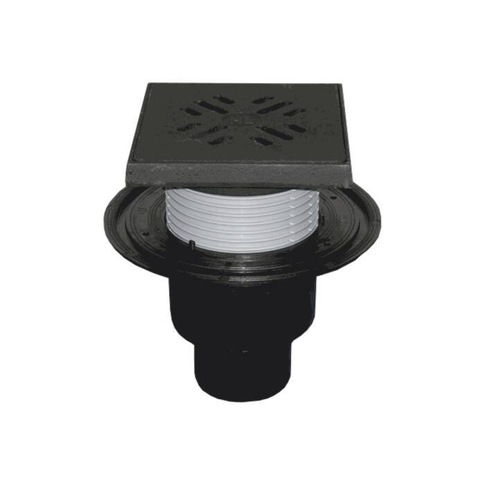 Трап для подвалов и тех.помещений регулируемый с гидрозатвором Дн 50/75 ...