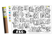 Большая интерактивная МЕГА раскраска с озвучкой в тубусе &#34;Английский алфавит&#34; / Сканируй QR-код и обучайся Английскому легко и играючи!. Спонсорские товары