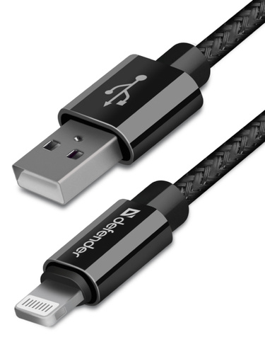 Кабель для зарядки телефона Lightning USB для Apple iPhone, Defender PRO 2.1A, 1 метр, черный. Рекомендации для вас