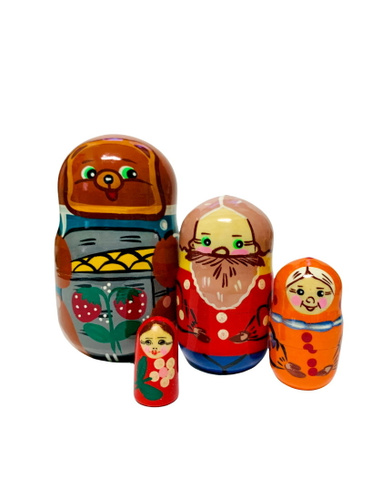 Отзывы на Матрешка ДИННИ, сказка Маша и медведь, 4 фигурки развивающие ...